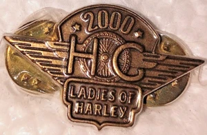 Harley Davidson spilla bavero HOG 2000 moto donna USA - Foto 1 di 1