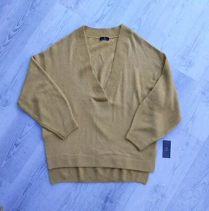 Woolen Bloom Womens V Neck Soft Jumper Casual NWT / Large / Yellow - Picture 1 of 10