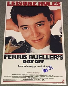 Matthew Broderick Signed Ferris Bueller's Day Off 12x18 Movie Poster + COA - Picture 1 of 4