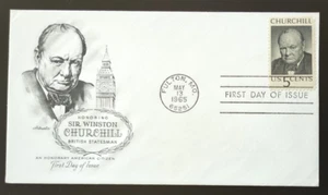 5c Winston Churchill # 1264 1965 Artmaster FDC - Imagen 1 de 2