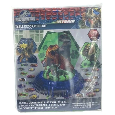 Jurassic World Table Decorating Kit Dino Hybrid Birthday Party Decorations NEW - Image 1 of 4