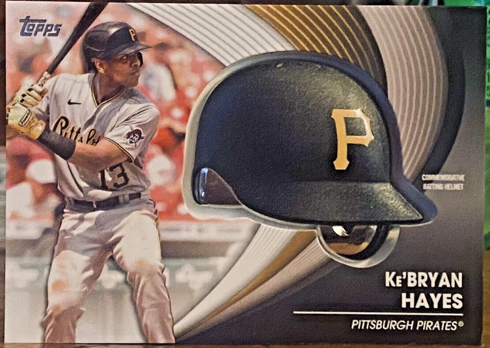 Ke’BRYAN HAYES 2022 Topps  Commemorative Batting Helmet Card #BH-KH  - Image 1 of 2