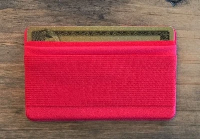 GIGI Teléfono Celular Móvil Correa para Dedo Pinza con Portatarjetas de Crédito/Cartera (Rojo) Foto 1 de 4