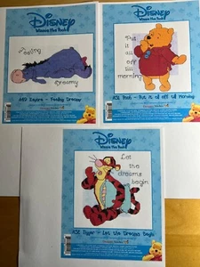 A49-A51-A52 Winnie the Pooh and Friends Sleepy! cross stitch PATTERNS (not Kits) - Picture 1 of 9