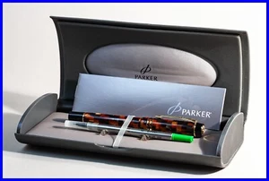 Parker Duofold Rollerball Pen Bernstein Schach & Gold Trim New In Box 70656 - Bild 1 von 11