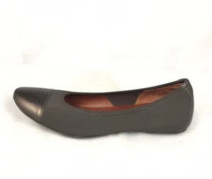 Donald J Pliner Halo Crepe Calf Leather Brown Couture 7.5 M Ballet Flats Italy - Picture 1 of 12
