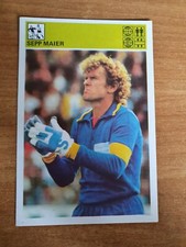 Trading card football soccer Sepp Maier Germany World of sport Yugoslavia 1981