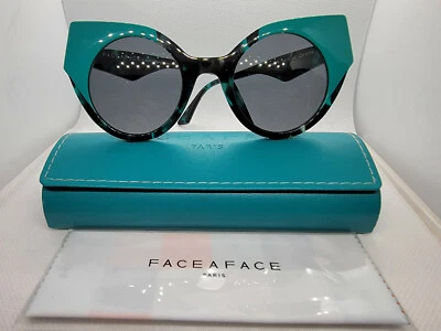 Marco de gafas de sol FACE A FACE Paris JONES 1 Col. 6154 negro turquesa granito Foto 1 de 4