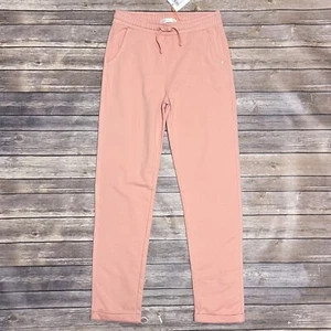 El Corte De Ingles Blush Dusty Pink Cuffed Girls Sweatpants NWT 16 Elastic Waist - Picture 1 of 8