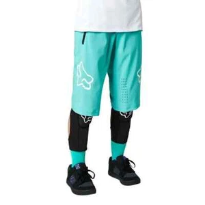 FOX RACING WOMEN’S DEFEND SHORT, TEAL, XS, 22965-176 - Picture 1 of 4