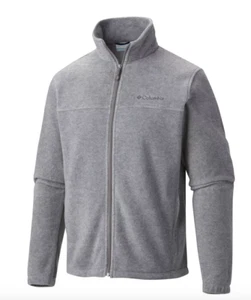 NEW Big XL Columbia Steens Mountain Full-Zip Jacket Light Gray Heather 2XB - Picture 1 of 3