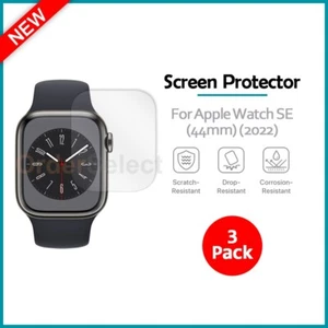3-Pack LCD Ultra Clear HD Screen Protector for Apple Watch SE (44mm) (2022) - Photo 1 sur 4