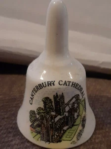 "Mini campana hueso fino de la catedral de Canterbury Goodliffe Nealle Alcester china 2" - Imagen 1 de 2