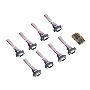 Mini PCIe DB9 RS232 Adapter 8 Port Mini PCI-E RS232 Card 15 KV ESD Protection - Picture 1 of 7