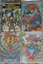 MIGHTY CRUSADERS #5,7,8,9 LOT 4 Red Circle Archie Adventures Series 1984 FN-NM