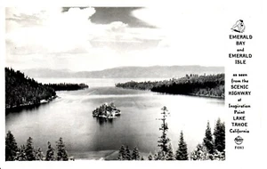 De colección RPPC ESMERALDA BAHÍA E ISLA ESMERALDA Lake Tahoe California Punto de Inspiración PC - Imagen 1 de 2