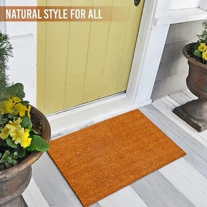 Coir Mat for Entrances - Tough Bristles - Doorway Coconut Entrance Doormat - Picture 1 of 6