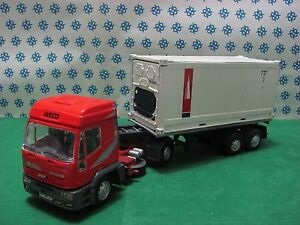 Truck Iveco Eurotech Desktop Container Opening -1/43 Old Cars / Gila Models