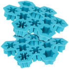 2 Pcs Baking Silicone Ice Tray Chocolate Molds Cube Snowflake