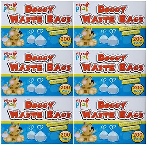 1200 DOGGY BAGS Scented Pet Pooper Poop Scooper Dog Cat Poo Waste (6X200) - Picture 1 of 2