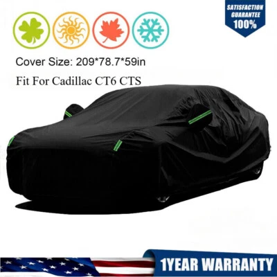 Cubierta de auto apta para Cadillac CT6 CTS exterior resistente a la lluvia protección contra todo tipo de clima Foto 1 de 4