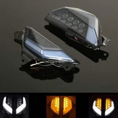 Front LED Turn Signal Lights Indicator for KAWASAKI NINJA ZX6R 400 300 650 250 - Image 1 of 4