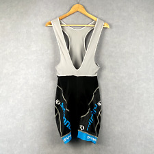 Pearl Izumi Bib Shorts Mens Size Medium Black Grey Mesh Nylon Spandex Padded