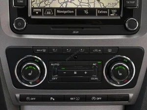 For Skoda Octavia II 08-13 Polished Aluminum Heater dash panel Surrounds Rings - Bild 1 von 7