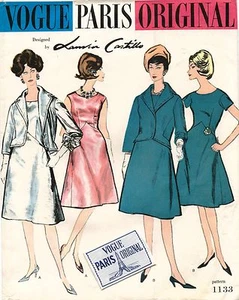 1960's VOGUE Misses' Dress&Jacket Castillo w/Label Pattern 1133 Size 14 UNCUT - Picture 1 of 4