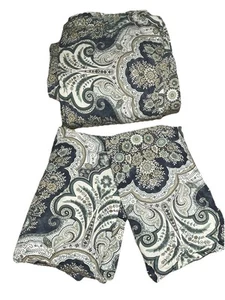 Pottery Barn Jordana Paisley Perkal King 108x92 Bettbezug 2 Kissenbezüge blau Kissen - Bild 1 von 6