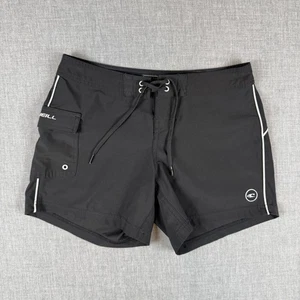 O'Neill Hyperfreak Board Shorts Womens Size 0 Black Swim Trunks Stretch Pocket - Picture 1 of 10