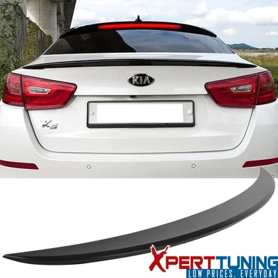 Fits 14-15 Kia Optima K5 Sedan V2 Style Flush Mount Trunk Spoiler Wing (ABS) - Image 1 of 4