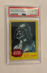 TOPPS STAR WARS LORD DARTH VADER #196 PSA 6 - Picture 1 of 2