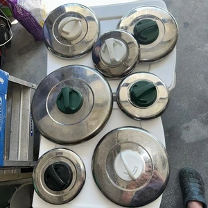 Choice Of 7 Old T-Fal Pot Pan Adjustable Vented Stainless Steel Lids - Picture 1 of 14