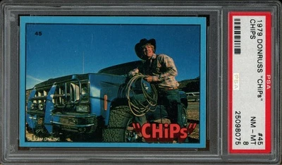 1979 年 Donruss C.H.I.P.S. 卡 #45 PSA NM-MT 8 — 第 1/2 张图片
