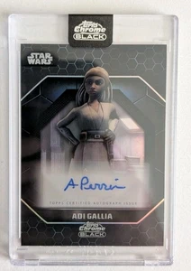 Topps Star Wars Chrome Black 2024 Angelique Perrin As Adi Gallia Auto Card - Picture 1 of 2