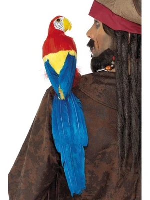 50cm Shoulder Parrot Adults Pirate Fancy Dress Costume Prop Mens Ladies Parrot - Image 1 of 2