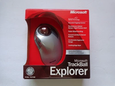 Microsoft Trackball Explorer Mouse D68-00007 - Image 1 of 4
