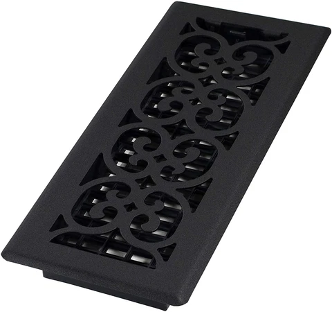 Decor Grates ST412 Classic Collection Décor Design Painted, 4x12 Inches, Floor R Cover