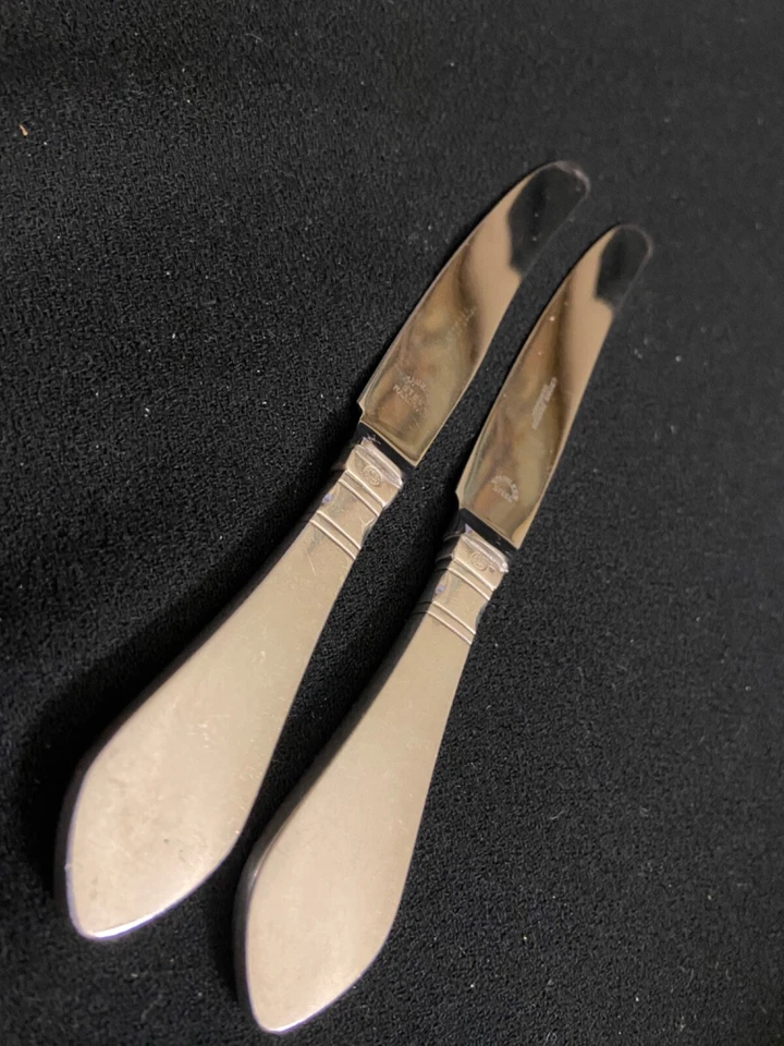 Georg Jensen Continental a/k/a Antik Sterling Silver Fruit/Dessert Knives (2) - Image 1 of 4