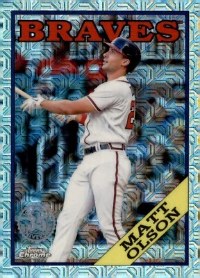 2023 Topps Series 1 - 1988 Topps Chrome Silver Pack Matt Olson #T88C-98 - Image 1 of 2