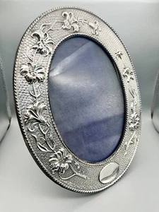 GROSSER JUGENDSTIL STERLINGSILBER FOTORAHMEN, WILLIAM NEALE, BIRMINGHAM, 1907 - Bild 1 von 6