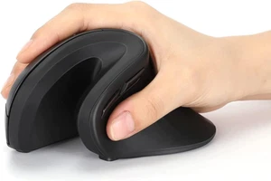 Unipows Bluetooth Ergonomische Maus, 2.4G Silent Vertical Wireless Mouse, Dual Mod - Bild 1 von 12