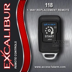 NEW Excalibur Omega 118 1-Button Replacement Remote Control ELVNTQA For RS-271 - Picture 1 of 3