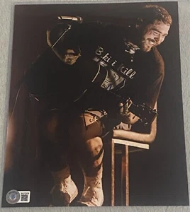 FOTO POST MALONE FIRMATA AUTOGRAFATA 8X10 BECKETT BAS COA - Foto 1 di 3