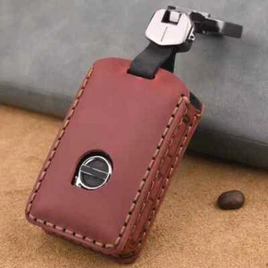Leather Car Key Cover Case for Volvo S60 S90 XC40 XC60 XC90 Key Shell Protector - Picture 1 of 6