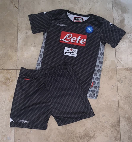 Napoli SC 2017 24 Months Kappa Jersey Set Shorts Gray 2018 Cover