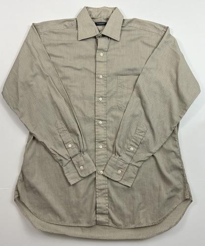 Camicia uomo Burberry manica lunga a righe con bottoni taglia 15 5