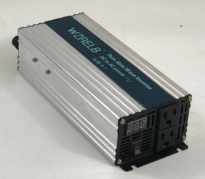 1000W Pure Sine Wave Inverter Power Converter 24V to 110V 120V Truck Camp Solar - Picture 1 of 2