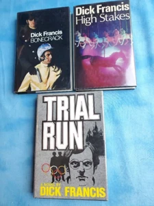 DICK FRANCIS 3 book HCDJ High Stakes Bonecrack Trial Run 1st ED 2 are UK edition - Picture 1 of 1